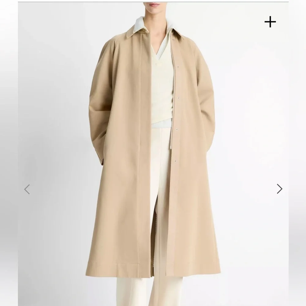 Vince Cotton Utility Trench Coat - Picture 1 of 10